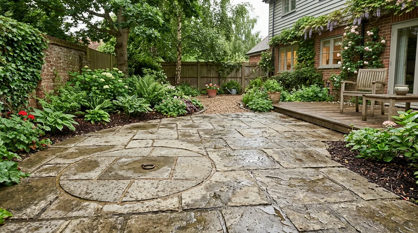 Permeable Gravel Seating Area